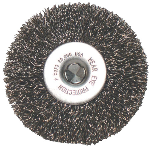 BUY CRIMPED WHEEL BRUSHES, 8 IN D X 1 IN W, 0.014 IN, CARBON STEEL now and SAVE!