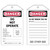 BUY SELF-LAMINATING TAG, 3 IN W X 5-3/4 IN H, POLYESTER, DANGER, DO NOT OPERATE, INCLUDES REVER SIDE, BLACK/RED ON WHITE now and SAVE!