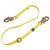 Buy WEB ADJUSTABLE POSITIONING LANYARD, 6FT, SNAP HOOK CONNECTION, 310LB CAP, YELLOW now and SAVE!