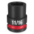 BUY SHOCKWAVE IMPACT DUTY 1/2 IN DRIVE STANDARD IMPACT SOCKET, 6 POINT, 11/16 IN now and SAVE!