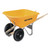 BUY DUAL-WHEEL WHEELBARROW, 8 CU FT, 2 PNEUMATIC TIRES, YELLOW now and SAVE!