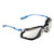 BUY VIRTUA CCS PROTECTIVE EYEWEAR, I/O MIRROR POLYCARBONATE LENS, ANTI-FOG, CLEAR PLASTIC FRAME, LIGHT BLUE TEMPLE now and SAVE!