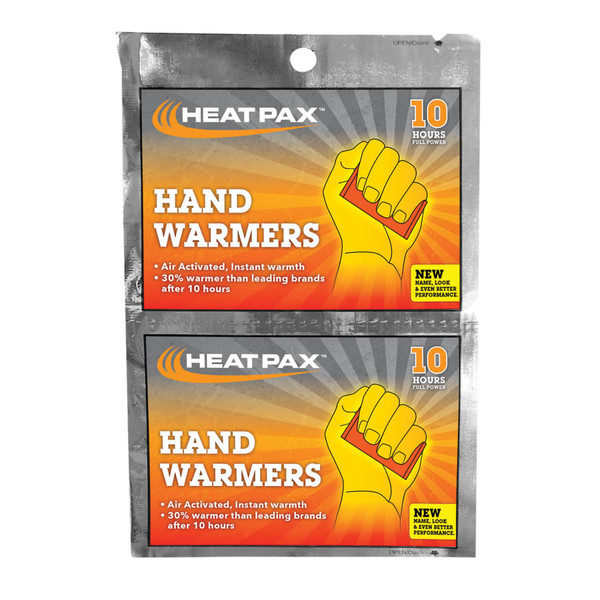 BUY HEAT PAX HAND AND FOOT WARMER, HAND WARMER, 6.1 IN L X 4.84 IN W, ORANGE WOVEN PACK INSIDE METALLIC FILM now and SAVE!