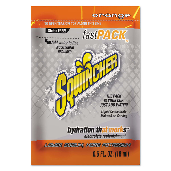 BUY FAST PACK DRINK MIX, ORANGE, 0.6 FL OZ, PACK, YIELDS 6 OZ now and SAVE!