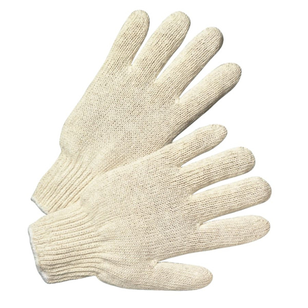 BUY 7-GA STANDARD WEIGHT SEAMLESS STRING-KNIT GLOVES, LARGE, KNIT WRIST, NATURAL now and SAVE!