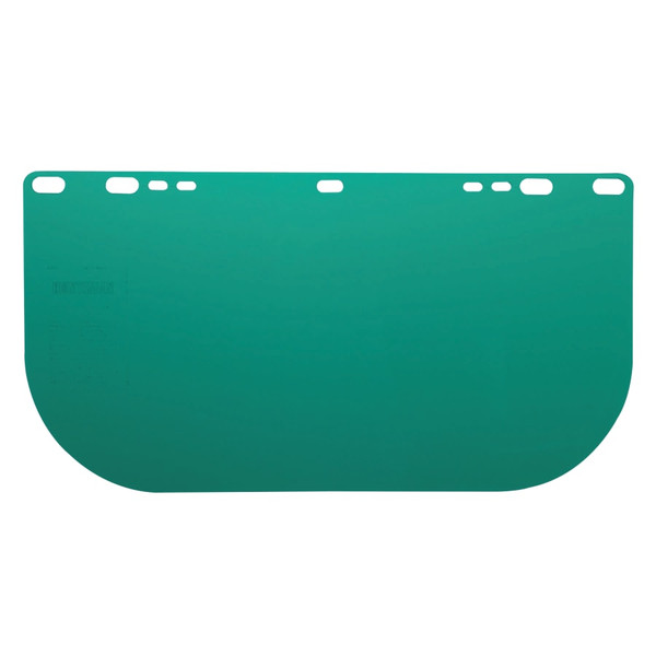 Buy F20 POLYCARBONATE FACESHIELD, 8145LB, UNCOATED, DARK GREEN, UNBOUND, 15.5 IN L X 8 IN H now and SAVE!