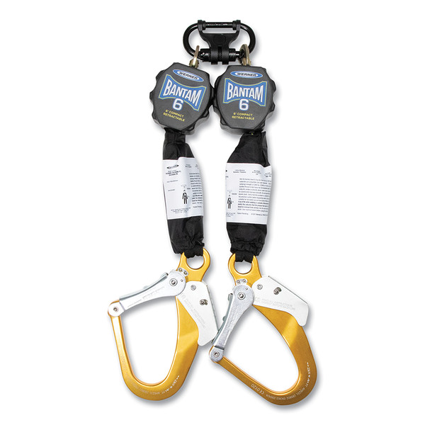 Buy 6 FT BANTAM COMPACT SELF RETRACTING LIFELINE, POLYESTER WEBBING, ALUMINUM REBAR HOOK now and SAVE!