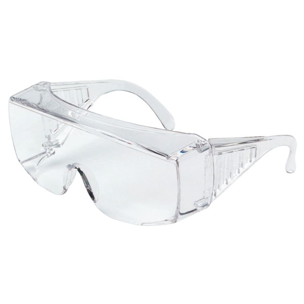 BUY 98 SERIES SAFETY GLASSES, CLEAR POLYCARB LENS/FRAME, 150 MM TEMPLE now and SAVE!