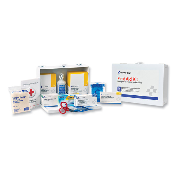 Buy 25 PERSON INDUSTRIAL FIRST AID KIT, WEATHERPROOF STEEL CASE, WALL MOUNT now and SAVE!