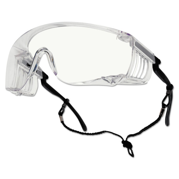 Buy OVERRIDE SAFETY GLASSES, CLEAR POLY ANTI-FOG/ANTI-SCRATCH LENS, BLACK FRAME now and SAVE!