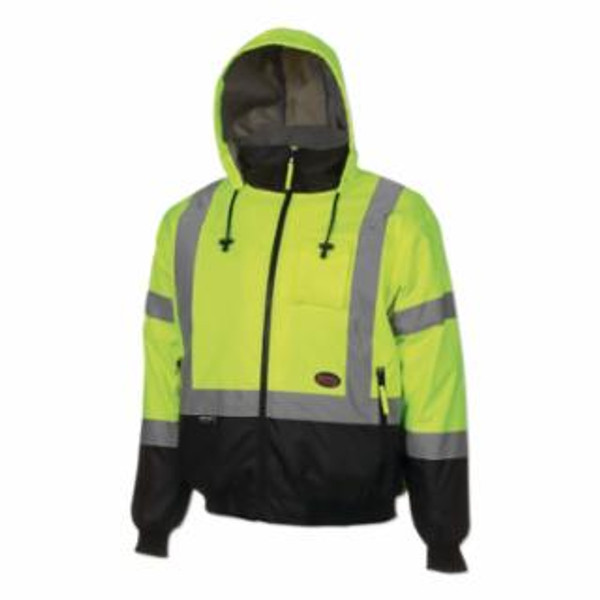 Buy 5209U CLASS 3 HIGH VISIBILITY SAFETY BOMBER JACKET, POLYFILL, 3X-LARGE, Y/G now and SAVE!