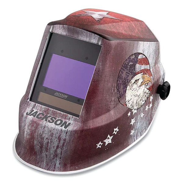 Buy GRAPHIC PREMIUM AUTO-DARKENING WELDING HELMET, FREEDOM, 4/5 TO 13 SHADE, RATCHET, 3.94 IN X 2.36 IN WINDOW now and SAVE!