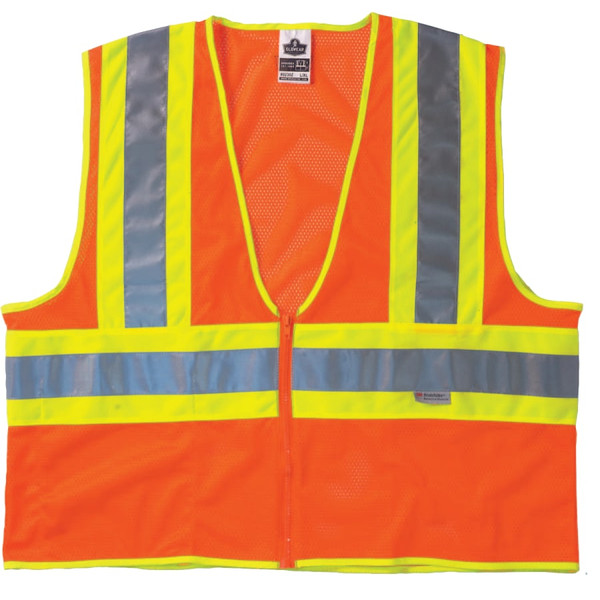 BUY GLOWEAR 8230Z CLASS 2 TWO-TONE VESTS, 4XL/5XL, LIME now and SAVE!