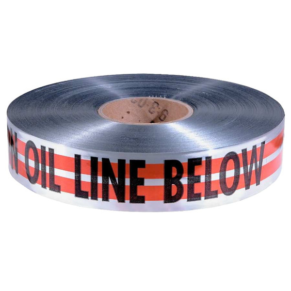 BUY MAGNATEC PREMIUM DETECTABLE WARNING TAPES, CAUTION OIL LINE BELOW, 2", ORANGE now and SAVE!
