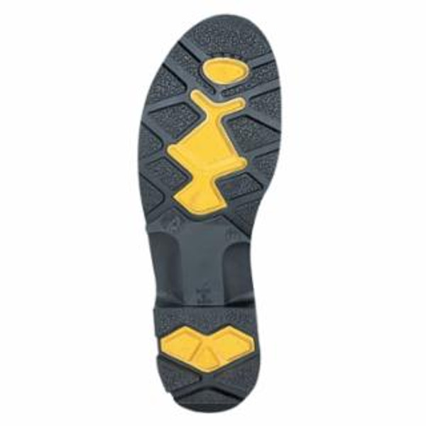 Buy PRO KNEE-LENGTH PVC BOOT WITH STEEL TOE, SIZE 10, 15 IN H, GRAY/YELLOW/BLACK now and SAVE!