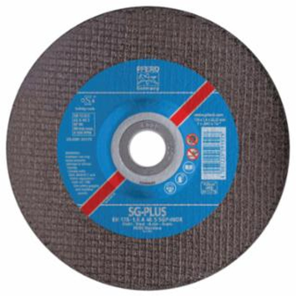 Buy TYPE 27 SGP-INOX DEPRESSED CENTER CUT-OFF WHEEL, 4-1/2 IN DIA, 0.045 IN THICK, 46 GRIT now and SAVE!