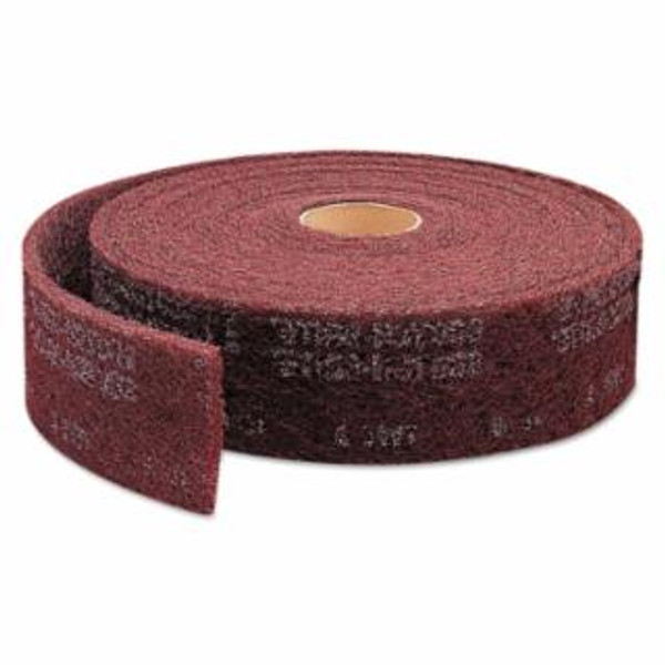 Buy CLEAN AND FINISH ROLL PAD, VERY FINE, 2 IN W X 30 FT L, ALUMINUM OXIDE COATED FIBER, MAROON now and SAVE!