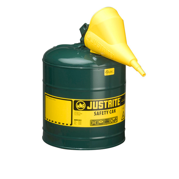 5 Gallon Safety Can Green With Funnel 7150410