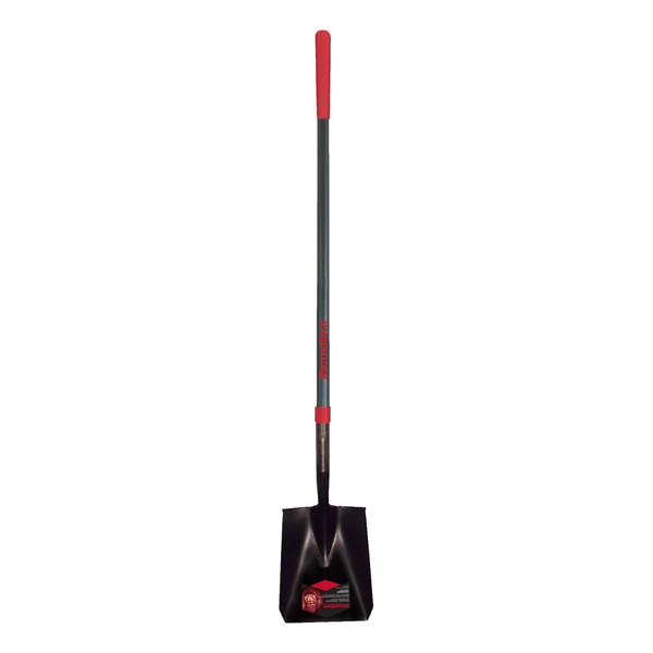 BUY SQUARE POINT TRANSFER SHOVEL, 12 IN L X 9.5 IN W BLADE, 48 IN FIBERGLASS STRAIGHT CUSHION END GRIP HANDLE now and SAVE!