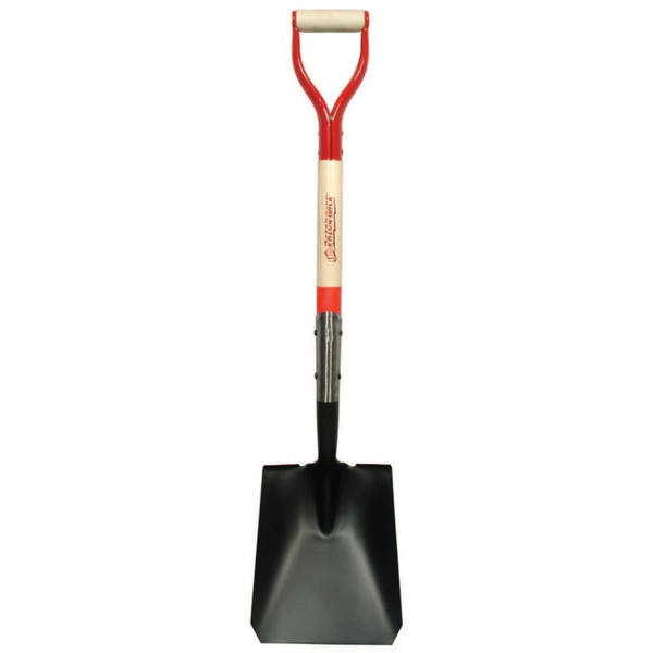 BUY SQUARE POINT TRANSFER SHOVEL, 12 IN L X 9.5 IN W BLADE, 30 IN NORTH AMERICAN HARDWOOD STEEL/WOOD D-GRIP HANDLE now and SAVE!