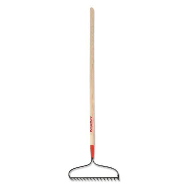 BUY BOW RAKE, STEEL, 15 TINES, 60 IN STRAIGHT FIBERGLASS HANDLE WITH MID/END CUSHION GRIPS now and SAVE!