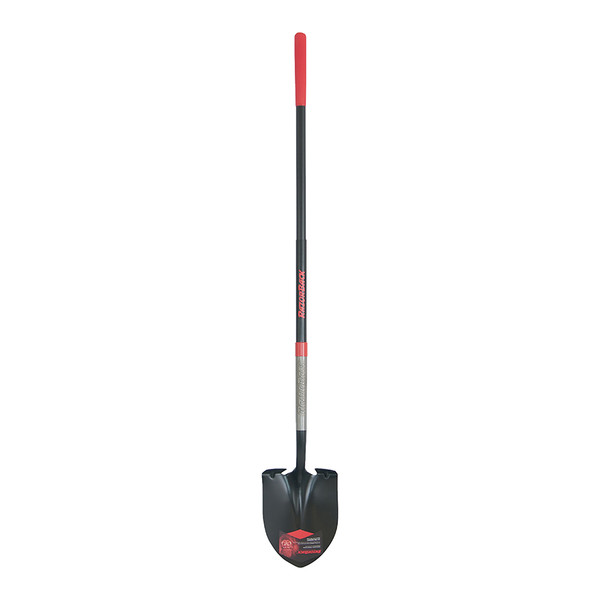 BUY ROUND POINT SHOVEL, 12 IN L X 9.5 IN W BLADE, 48 IN FIBERGLASS STRAIGHT HANDLE, POWERSTEP/SUPERSOCKET now and SAVE!