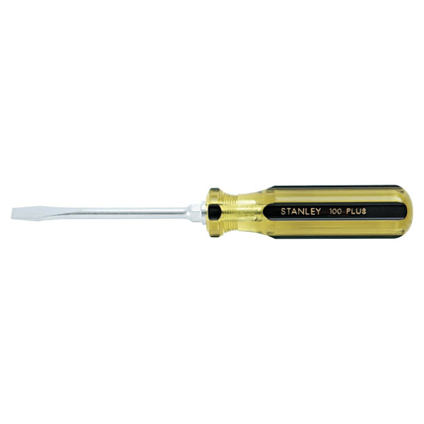 BUY 100 PLUS ROUND BLADE STANDARD TIP SCREWDRIVER, 1/4 IN, 8-1/4 IN OVERALL L now and SAVE!