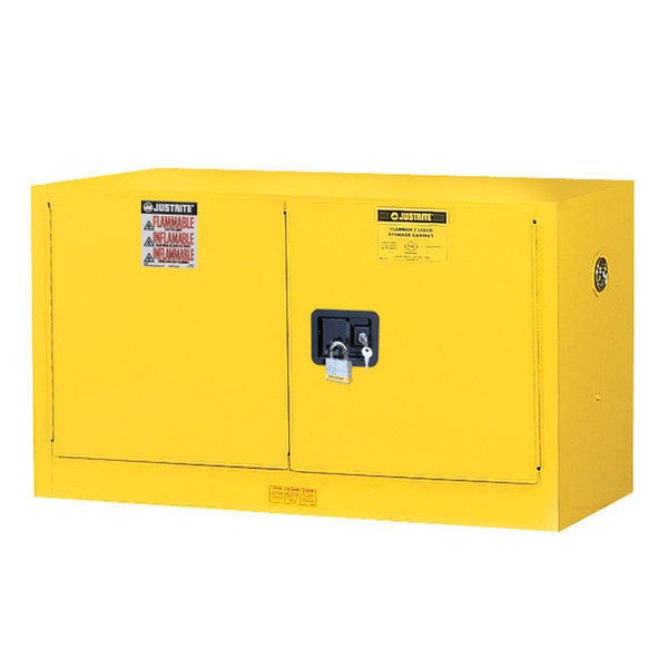 17 Gallon Cabinet Manual Door Yellow 891700