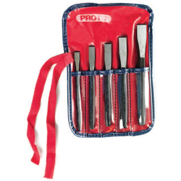 BUY COLD CHISEL SETS, 5 PIECE, STRAIGHT, SAE, KIT POUCH now and SAVE!