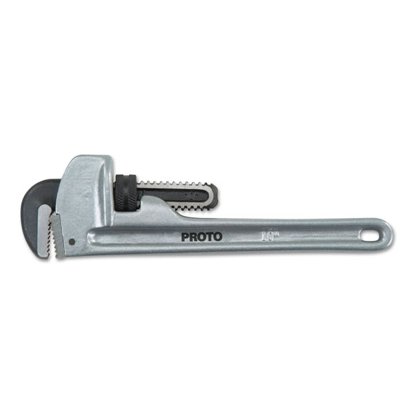 BUY ALUMINUM PIPE WRENCHES, 90 DEG HEAD ANGLE, FORGED STEEL JAW, 10 IN now and SAVE!