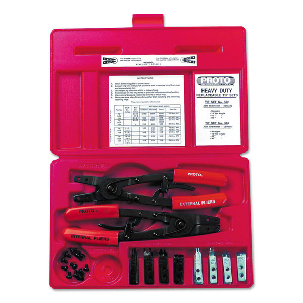 BUY RETAINING RING PLIERS SET, STRAIGHT TIP, BORE DIAMETER 2-7/16 IN TO 4 IN now and SAVE!