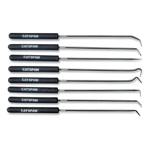 BUY CATSPAW HOOK AND PICK SET, 8-PC, 45 ANGLE, 90 ANGLE, CURVE, STRAIGHT, AND COMPLEX HOOKS POINT TYPE now and SAVE!