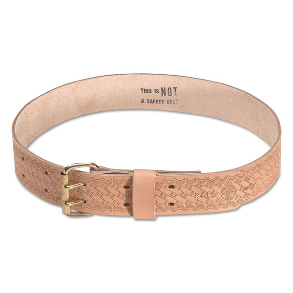 BUY HEAVY-DUTY EMBOSSED TOOL WAIST BELT, FITS 32 IN TO 40 IN WAIST, SMALL, LEATHER now and SAVE!