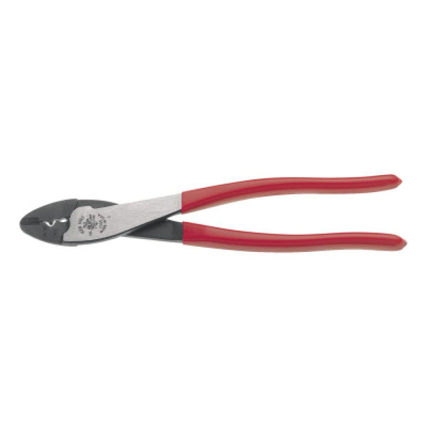 BUY CRIMPER/CUTTER, 9-3/4 IN L, 10 AWG TO 22 AWG INSULATED/NON-INSULATED TERMINALS, RED PLASTIC-DIPPED HANDLE now and SAVE!