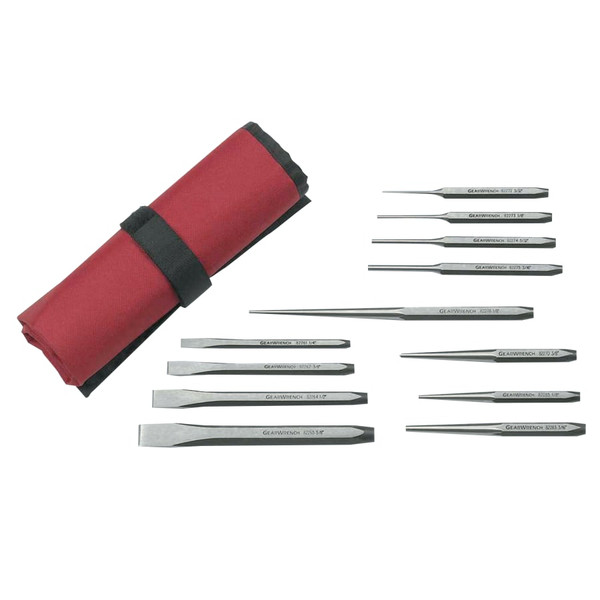 BUY 12 PIECE PUNCH & CHISEL SETS, HEX, 1/4 IN - 5/8 IN, CARRYING POUCH now and SAVE!