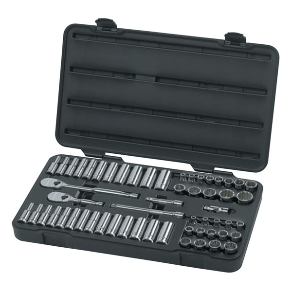 BUY 57 PIECE SURFACE DRIVE SOCKET SETS WITH 84 TOOTH RATCHET, 3/8 IN, 12 POINT now and SAVE!
