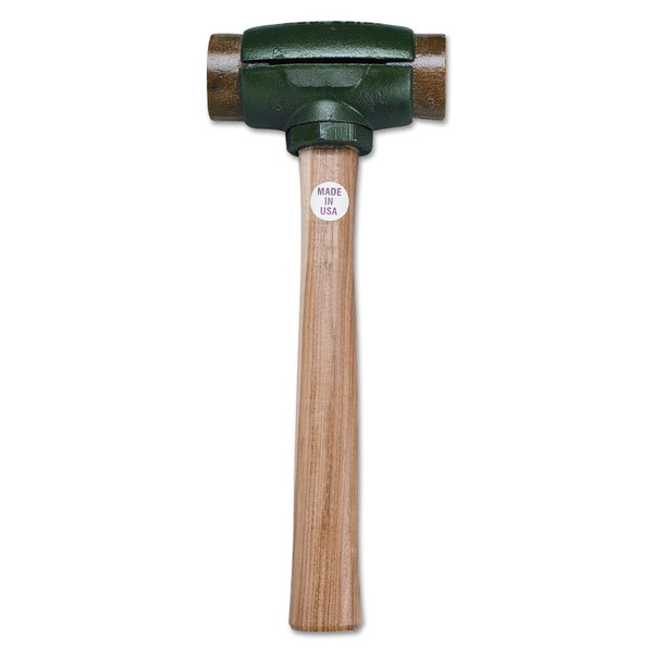 BUY SPLIT HEAD HAMMER, 4 LB HEAD, 2 IN DIA FACE, 14 IN HANDLE, GREEN/NATURAL, RAWHIDE now and SAVE!