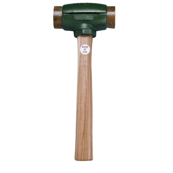 BUY SPLIT HEAD HAMMER, 2 LB HEAD, 1-1/2 IN DIA FACE, 14 IN HANDLE, GREEN/NATURAL, RAWHIDE now and SAVE!