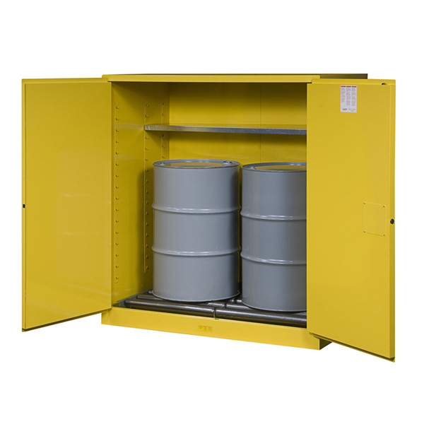 110 Gallon Cabinet Yellow Manual Door 899160