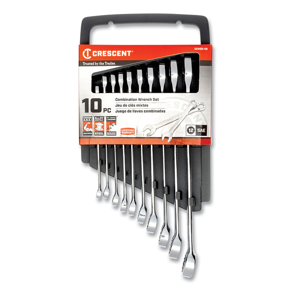 BUY 10 PIECE COMBINATION WRENCH SET, 12 POINT, ALLOY STEEL now and SAVE!