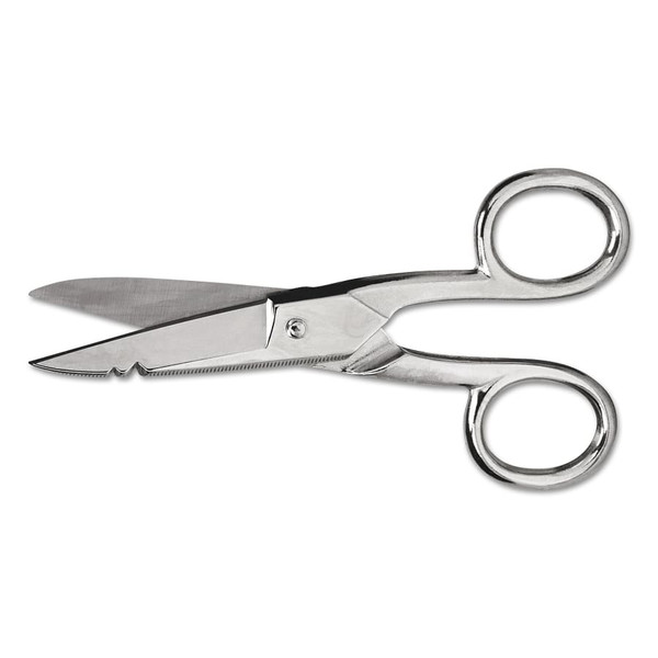 BUY DOUBLE NOTCHED ELECTRICIAN'S SCISSORS, 5 1/4 IN, VINYL POUCH now and SAVE!