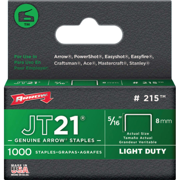 BUY JT21 TYPE STAPLES, 5/16 IN, STEEL, 1,000 PK now and SAVE!