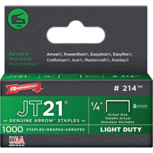 BUY JT21 TYPE STAPLES, 1/4 IN, 1000 PER BOX now and SAVE!