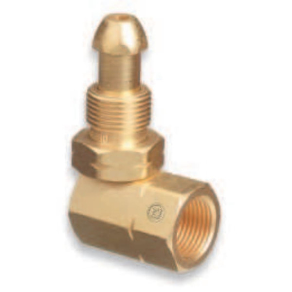 BUY BRASS CYLINDER ADAPTOR, FROM CGA-510 POL ACETYLENE TO CGA-510 POL ACETYLENE 90 now and SAVE!