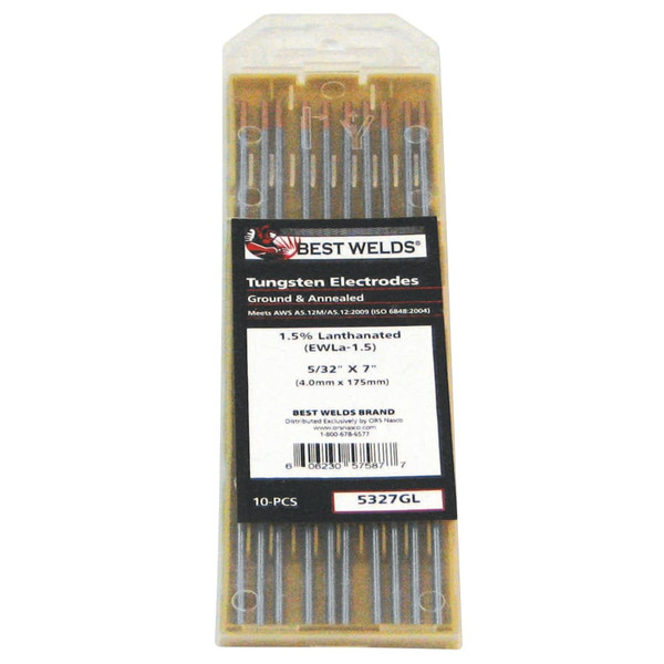 BUY TUNGSTEN ELECTRODE, 2% CERIA GROUND, 7 IN, SIZE .040 now and SAVE!