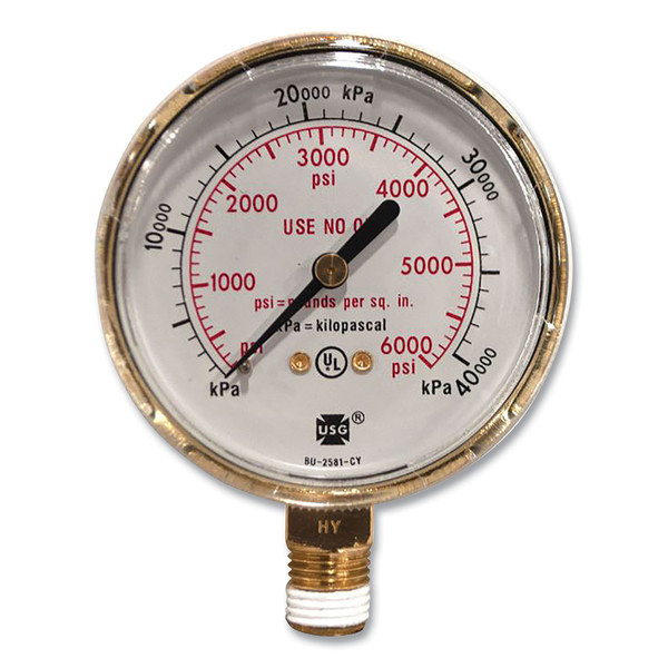 BUY REGULATOR GAUGE, BRASS, 2-1/2 IN DIA, 400 PSIG now and SAVE!