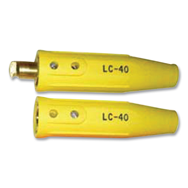 BUY CABLE CONNECTOR, DOUBLE OVAL-POINT SCREW CONNECTION, LC-40HD, #3/0 THRU #4/0 CABLE, YELLOW now and SAVE!
