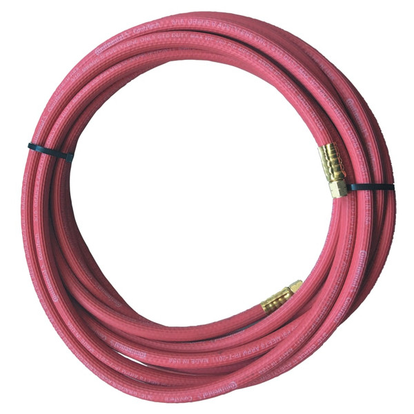 BUY GRADE R SINGLE-LINE WELDING HOSE, 3/16 IN, 12 FT, AA FITTINGS, ACETYLENE, RED now and SAVE!