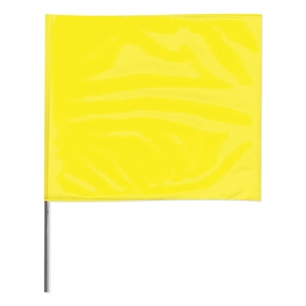 BUY STAKE FLAGS, 4 IN X 5 IN, 30 IN HEIGHT, YELLOW GLO, 764-4530YG - SOLD PER 100 EACH now and SAVE!