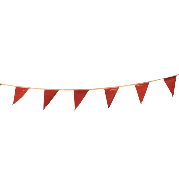 BUY PENNANTS, VINYL, 9 IN X 12 IN, RED, 100 FT STRING now and SAVE!